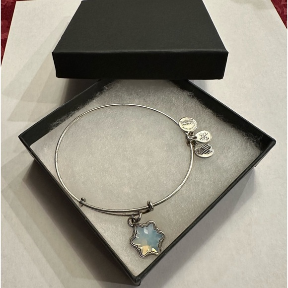 Alex and Ani Sparkle Snowflake Charm Expandable Bracelet - Picture 4 of 6